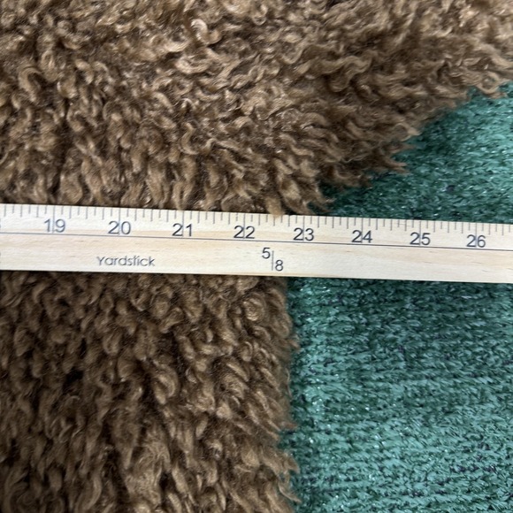 Zara TRF Jacket Womens XS Brown Faux Fur Teddy Bomber Zip Up Cozy Sherpa - Picture 4 of 6